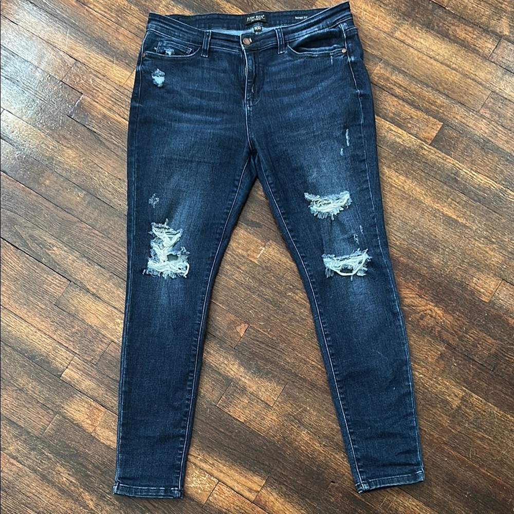 Distressed Judy Blue Skinny Jeans 15/32